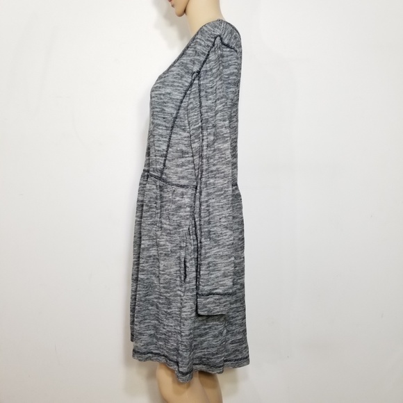 Anthro Saturday Sunday Desna Blue Grey Dress Large - Picture 2 of 8